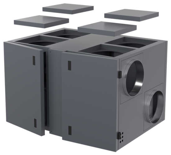 Компактная приточно-вытяжная установка серии ZPVR-N 3200 UWL ЕС ZPVR-N 3200 UWL ЕС