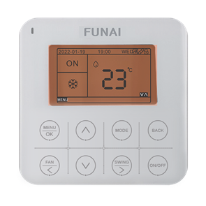 Проводной пульт управления для полупромышленных сплит-систем DRAGON и мульти-сплит систем ORIGAMI KODO RW-02 RW-02